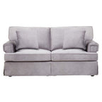 2 Seater Grey Velvet Sofa | Ralph