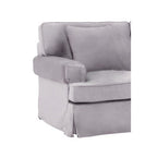 2 Seater Grey Velvet Sofa | Ralph