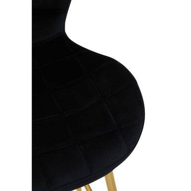Black chair with a white background