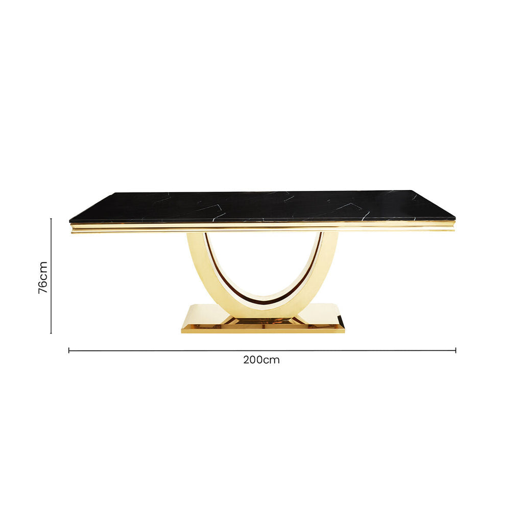Blake and gold dining table sizes