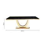 Blake and gold dining table sizes