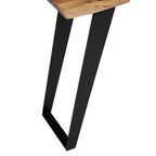 Surax Natural Acacia Wood Live Edge Console Table