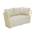 2 Seater Natural Fabric Sofa | Azalea