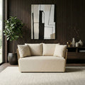 2 Seater Natural Fabric Sofa | Azalea