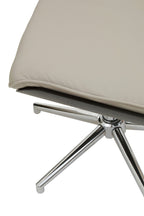Warrington Mink Leather Effect Recliner and Footstool Set