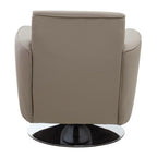 Wester Mink Leather Effect Swivel Chair
