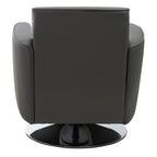 Wester Grey Leather Effect Swivel Chair