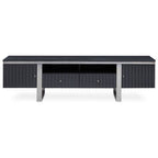 Genoa Grey High Gloss Finish Media Unit