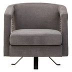Hestia Ash Velvet Swivel Chair