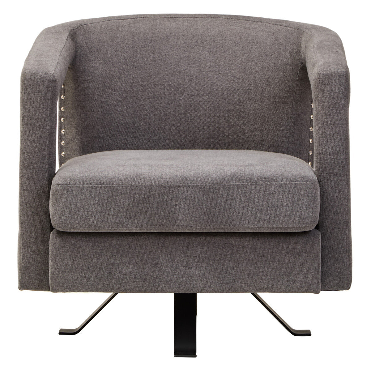 Hestia Ash Velvet Swivel Chair