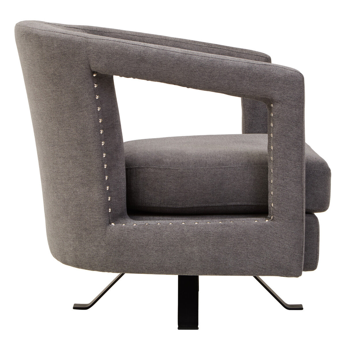 Hestia Ash Velvet Swivel Chair