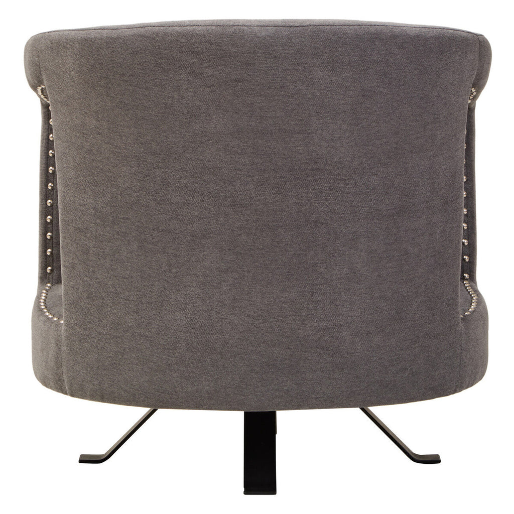 Hestia Ash Velvet Swivel Chair