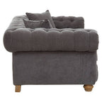 2 Seater Grey Fabric Sofa | Spencer