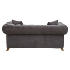 2 Seater Grey Fabric Sofa | Spencer