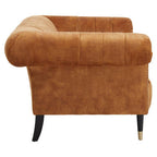 2 Seater Gold Velvet Sofa, Siena