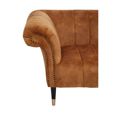 2 Seater Gold Velvet Sofa, Siena