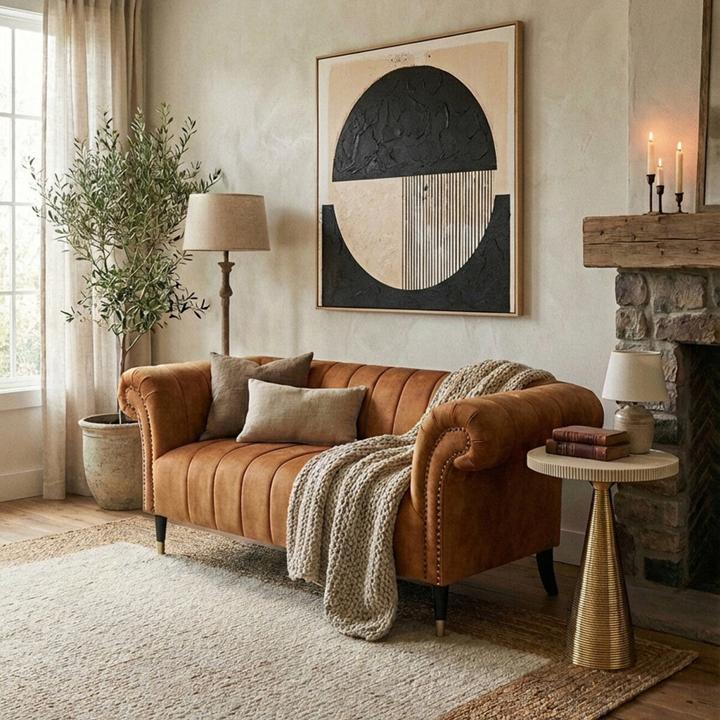 2 Seater Gold Velvet Sofa, Siena