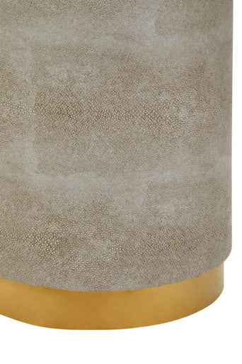 Shagreen Effect Round Stool | Cadio