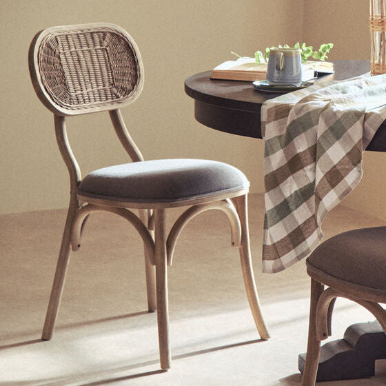 Cebu Grey Wash Elm Wood Dining Chair