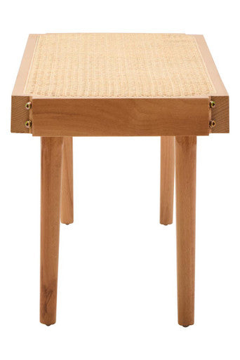 Natural Cane and Beech Wood Bench | Cebu