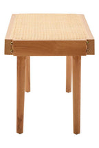 Natural Cane and Beech Wood Bench | Cebu