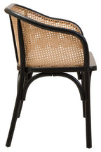 Natural Cane Bench with Black Beech Wood Frame | Cebu
