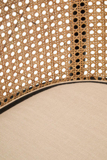 Natural Cane Bench with Black Beech Wood Frame | Cebu