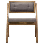 Cebu Grey Wash Wood Folding Chair with Fabric Seat