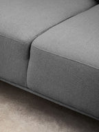 3 Seater Grey Fabric Right Chaise Sofa | Toulon