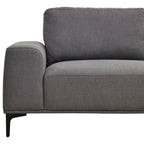 3 Seater Grey Fabric Right Chaise Sofa | Toulon
