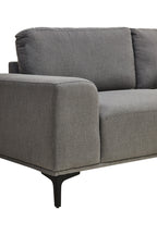 3 Seater Grey Fabric Right Chaise Sofa | Toulon