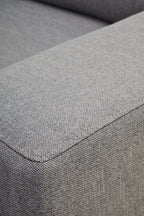 3 Seater Grey Fabric Right Chaise Sofa | Toulon