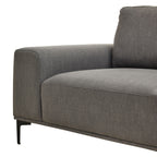 3 Seater Grey Fabric Right Chaise Sofa | Toulon