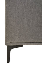 3 Seater Grey Fabric Left Chaise Sofa, Toulon