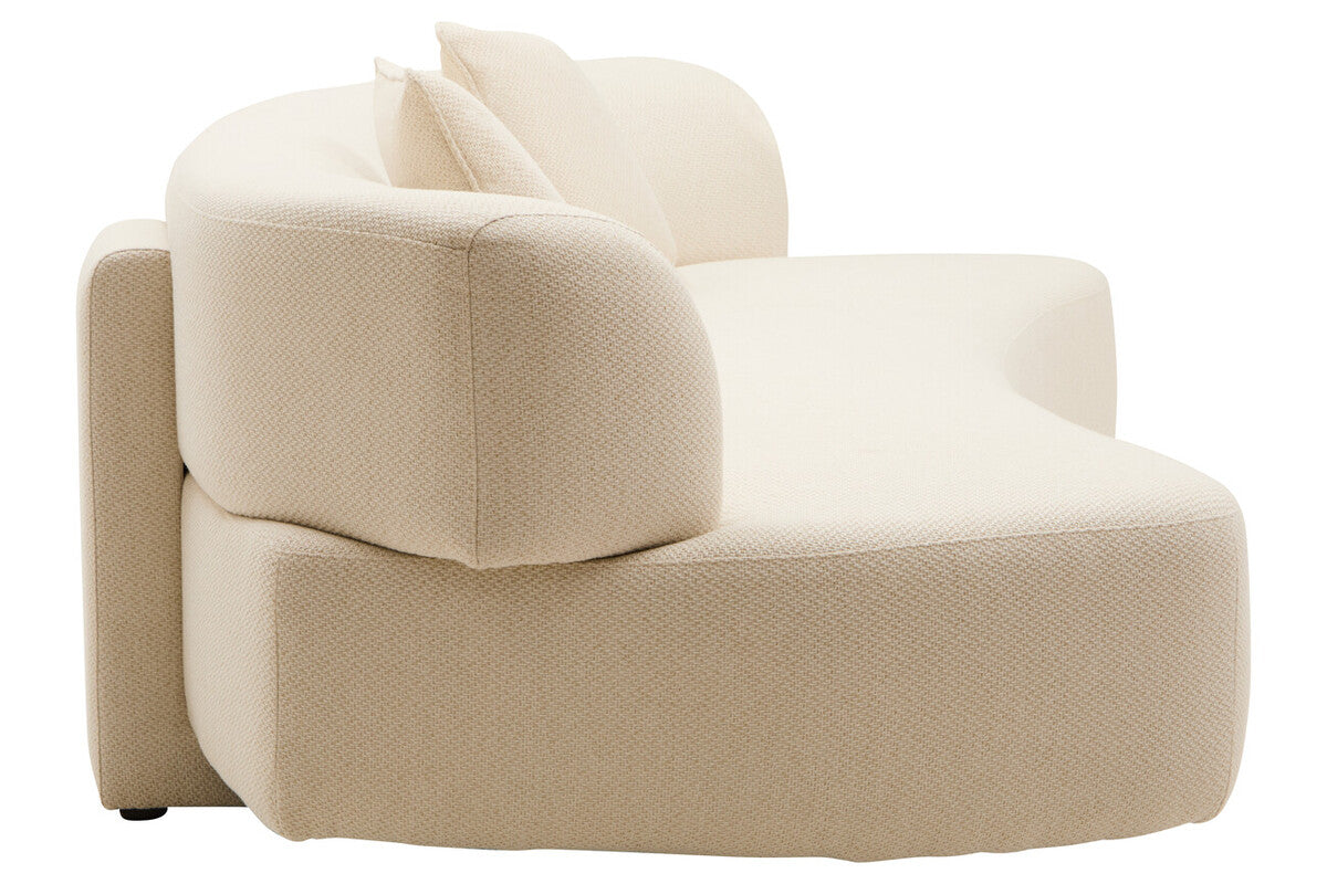 3 Seater Cream Linen Sofa, Ozzano
