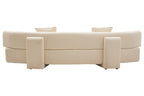 3 Seater Cream Linen Sofa | Ozzano