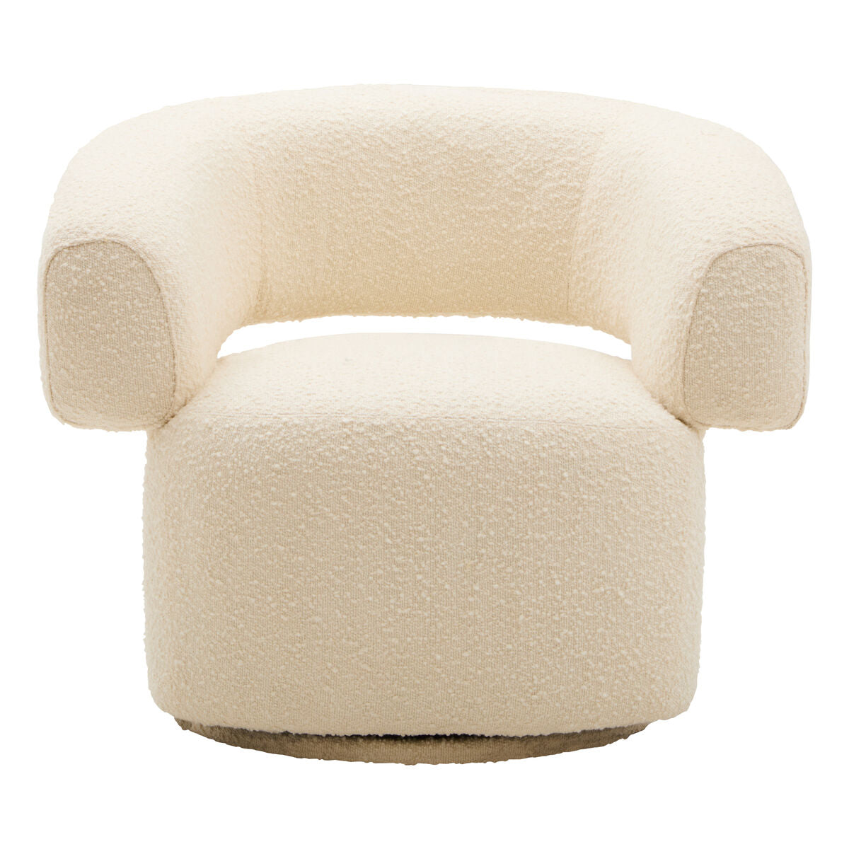 Beige armchair on a white background