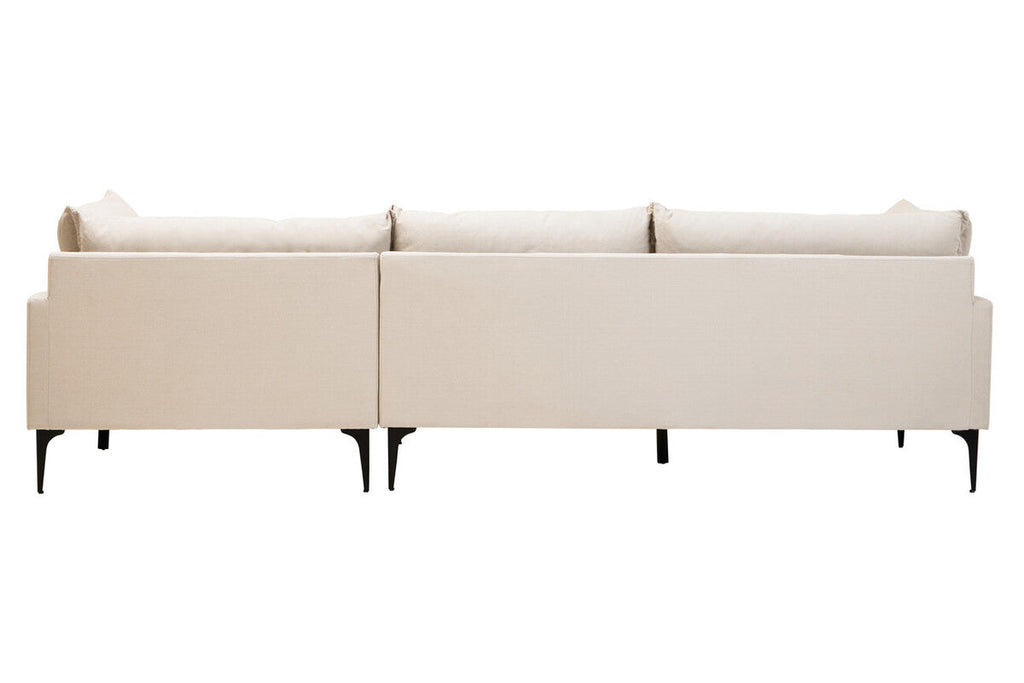 3 Seater Cream  Right Chaise Sofa, Comfee