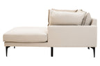3 Seater Cream  Right Chaise Sofa, Comfee