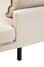 3 Seater Cream  Right Chaise Sofa, Comfee