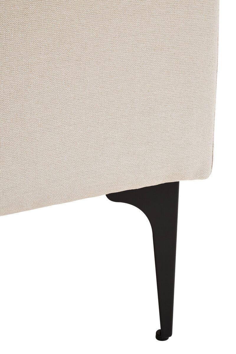 3 Seater Cream  Right Chaise Sofa, Comfee