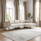 3 Seater Cream  Right Chaise Sofa, Comfee