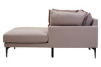3 Seater Grey Right Chaise Sofa, Comfee