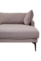 3 Seater Grey Right Chaise Sofa, Comfee