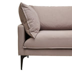 3 Seater Grey Right Chaise Sofa, Comfee