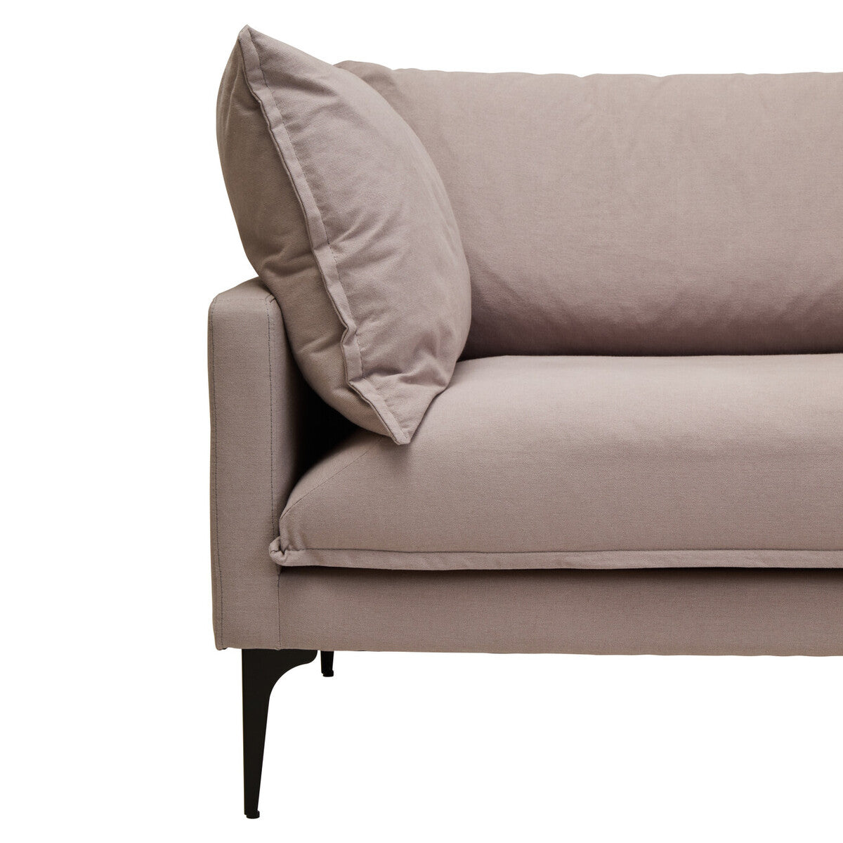 3 Seater Grey Right Chaise Sofa, Comfee