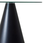 Azalea Clear Glass Round Large Dining Table