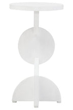 Walsa Whitewash Mango Wood Abstract Side Table