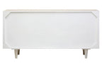 Sita Whitewash Carved Mango Wood 4 Door Sideboard