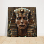 Retro Futurism Pharaoh Wall Art – Modern Egyptian Poster